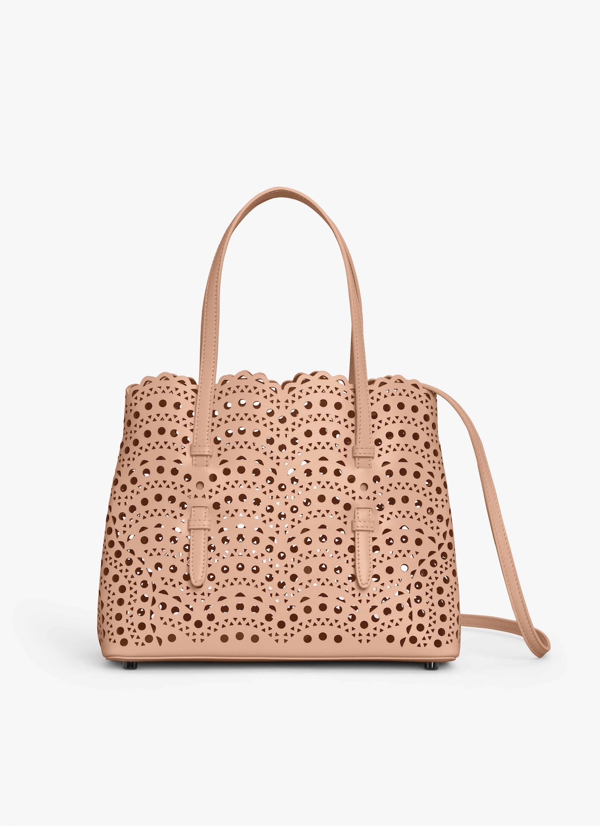 Sac Mina 25 en cuir de veau lux Vienne Vague ALAÏA SABLE SAC MINA 25 EN CUIR DE VEAU LUX VIENNE VAGUE